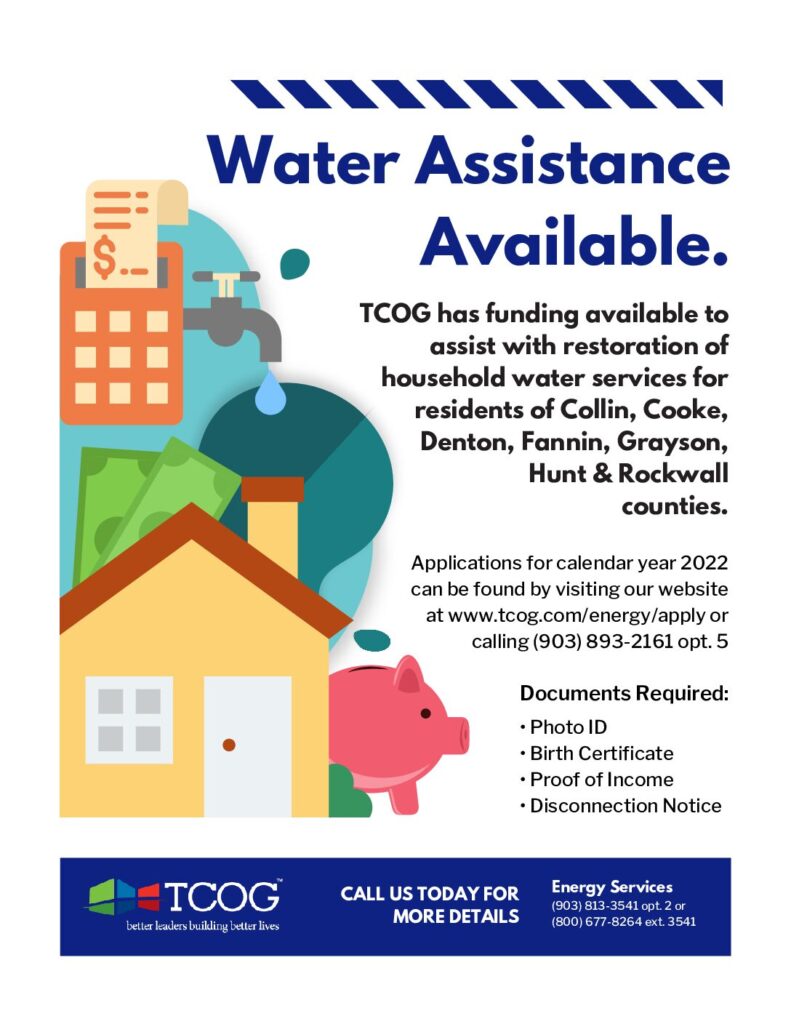 Water Payment Assistance Available